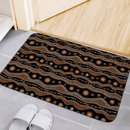 Australian Aboriginal Art Pattern Print Indoor Door Mat