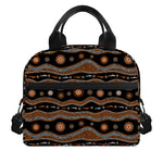 Australian Aboriginal Art Pattern Print Insulated Lunch Bag