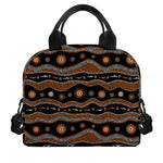 Australian Aboriginal Art Pattern Print Insulated Lunch Bag