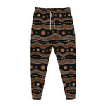 Australian Aboriginal Art Pattern Print Jogger Pants