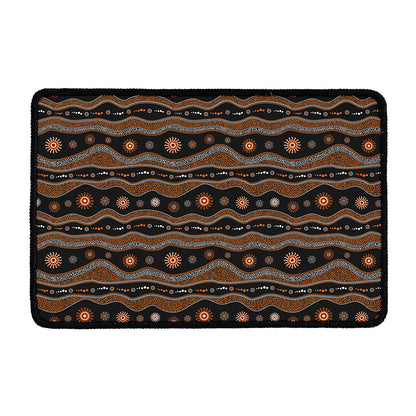 Australian Aboriginal Art Pattern Print Kitchen Mat
