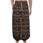 Australian Aboriginal Art Pattern Print Lantern Pants