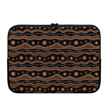 Australian Aboriginal Art Pattern Print Laptop Sleeve