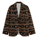 Australian Aboriginal Art Pattern Print Men's Blazer