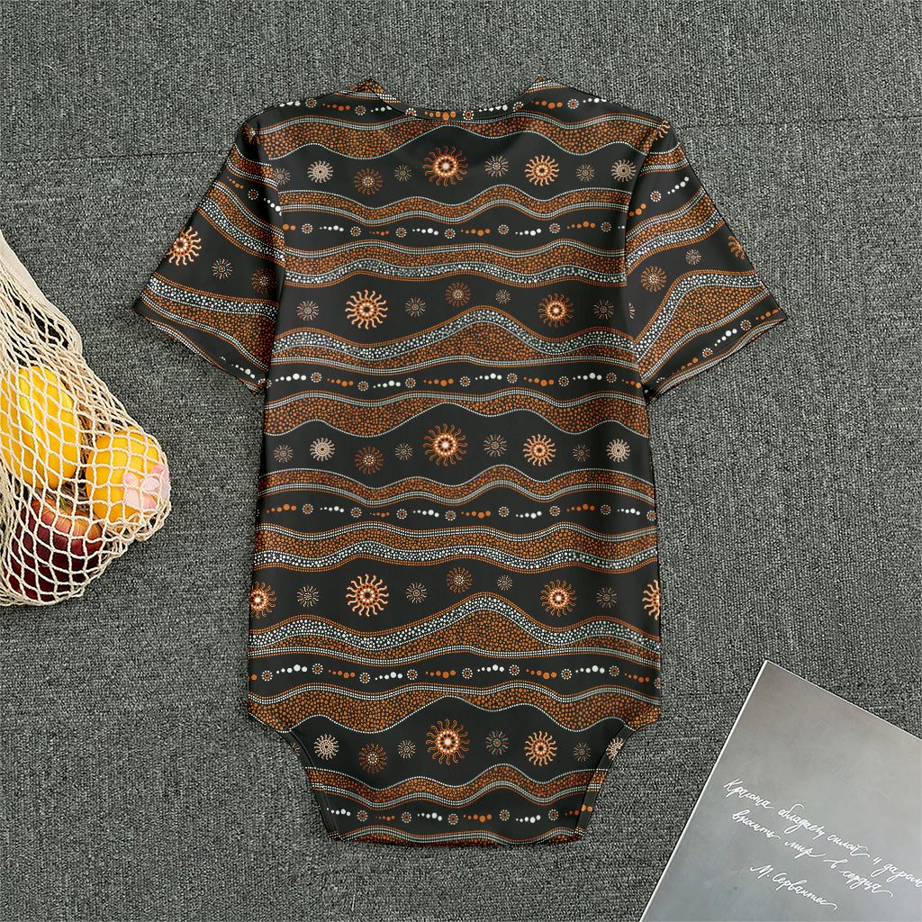Australian Aboriginal Art Pattern Print Men's Bodysuit