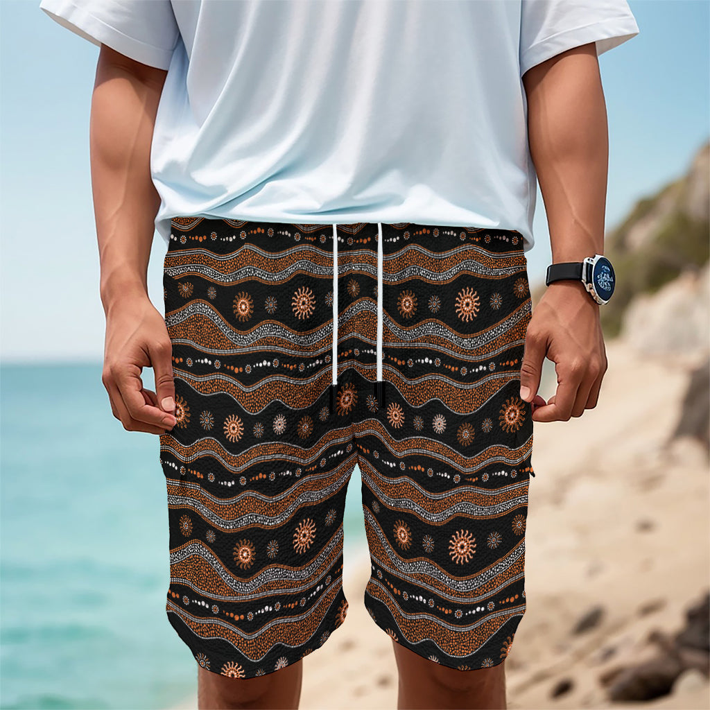 Australian Aboriginal Art Pattern Print Men's Cargo Shorts