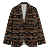 Australian Aboriginal Art Pattern Print Men's Cotton Blazer