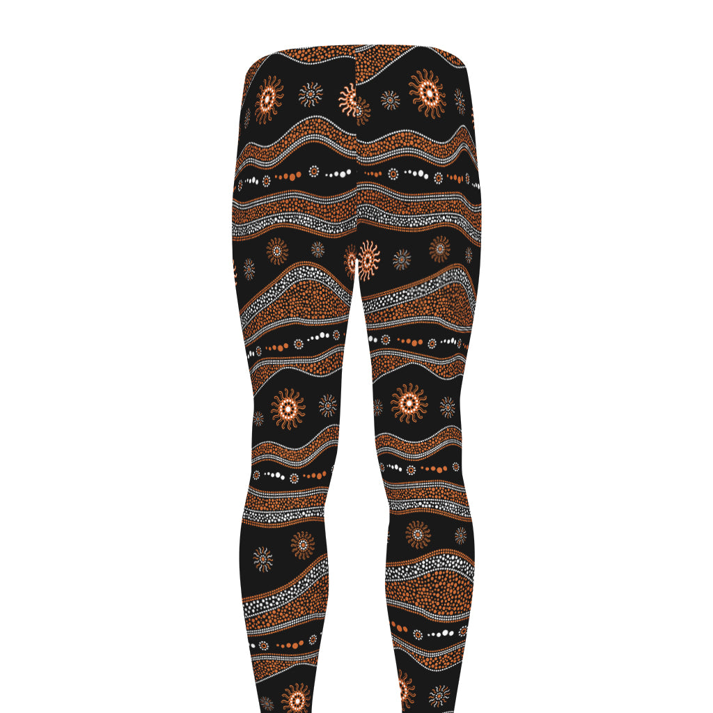 Australian Aboriginal Art Pattern Print Men's leggings