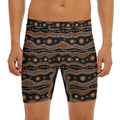 Australian Aboriginal Art Pattern Print Men's Long Boxer Briefs