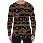 Australian Aboriginal Art Pattern Print Men's Long Sleeve T-Shirt