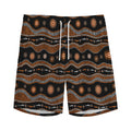 Australian Aboriginal Art Pattern Print Men's Athletic Shorts