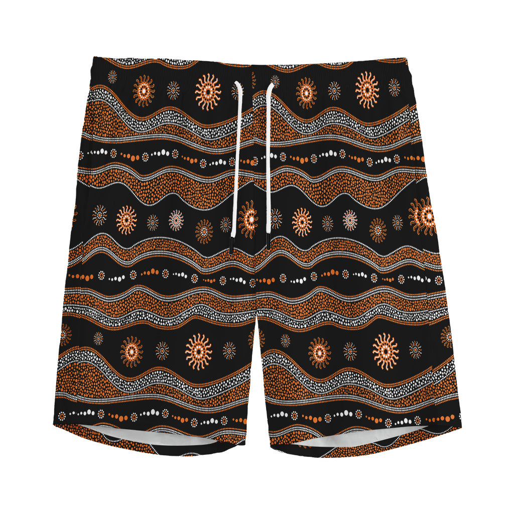 Australian Aboriginal Art Pattern Print Men's Sports Shorts