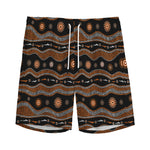 Australian Aboriginal Art Pattern Print Men's Sports Shorts