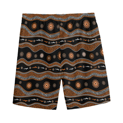 Australian Aboriginal Art Pattern Print Men's Sports Shorts