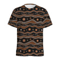 Australian Aboriginal Art Pattern Print Men's Athletic T-Shirt