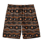 Australian Aboriginal Art Pattern Print Men's Swim Trunks