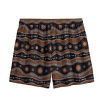 Australian Aboriginal Art Pattern Print Mesh Shorts