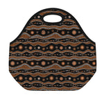 Australian Aboriginal Art Pattern Print Neoprene Lunch Bag