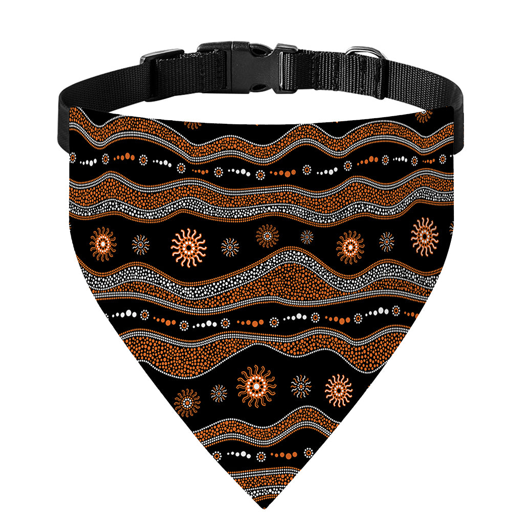 Australian Aboriginal Art Pattern Print Over The Collar Dog Bandana