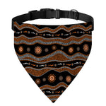 Australian Aboriginal Art Pattern Print Over The Collar Dog Bandana