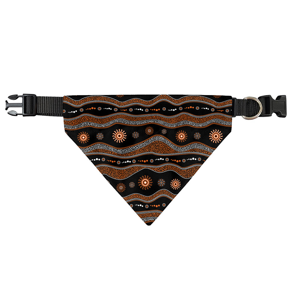 Australian Aboriginal Art Pattern Print Over The Collar Dog Bandana