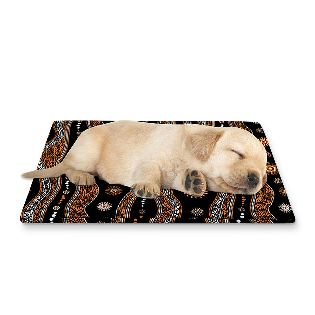 Australian Aboriginal Art Pattern Print Pet Cooling Mat Cover