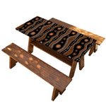 Australian Aboriginal Art Pattern Print Picnic Table Cover