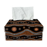 Australian Aboriginal Art Pattern Print Rectangle Tissue Box Cover