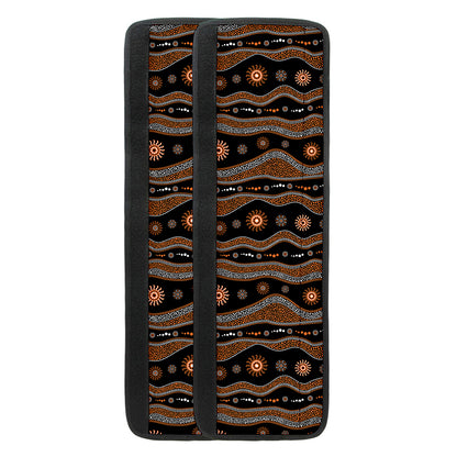 Australian Aboriginal Art Pattern Print Refrigerator Handle Covers