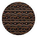 Australian Aboriginal Art Pattern Print Round Blanket