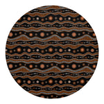 Australian Aboriginal Art Pattern Print Round Blanket