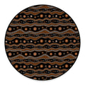 Australian Aboriginal Art Pattern Print Round Floor Mat