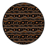 Australian Aboriginal Art Pattern Print Round Floor Mat