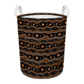 Australian Aboriginal Art Pattern Print Round Laundry Basket