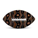 Australian Aboriginal Art Pattern Print Rugby Ball