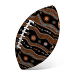 Australian Aboriginal Art Pattern Print Rugby Ball
