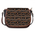 Australian Aboriginal Art Pattern Print Saddle Bag