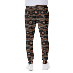 Australian Aboriginal Art Pattern Print Scuba Joggers