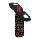 Australian Aboriginal Art Pattern Print Single Neoprene Wine Tote