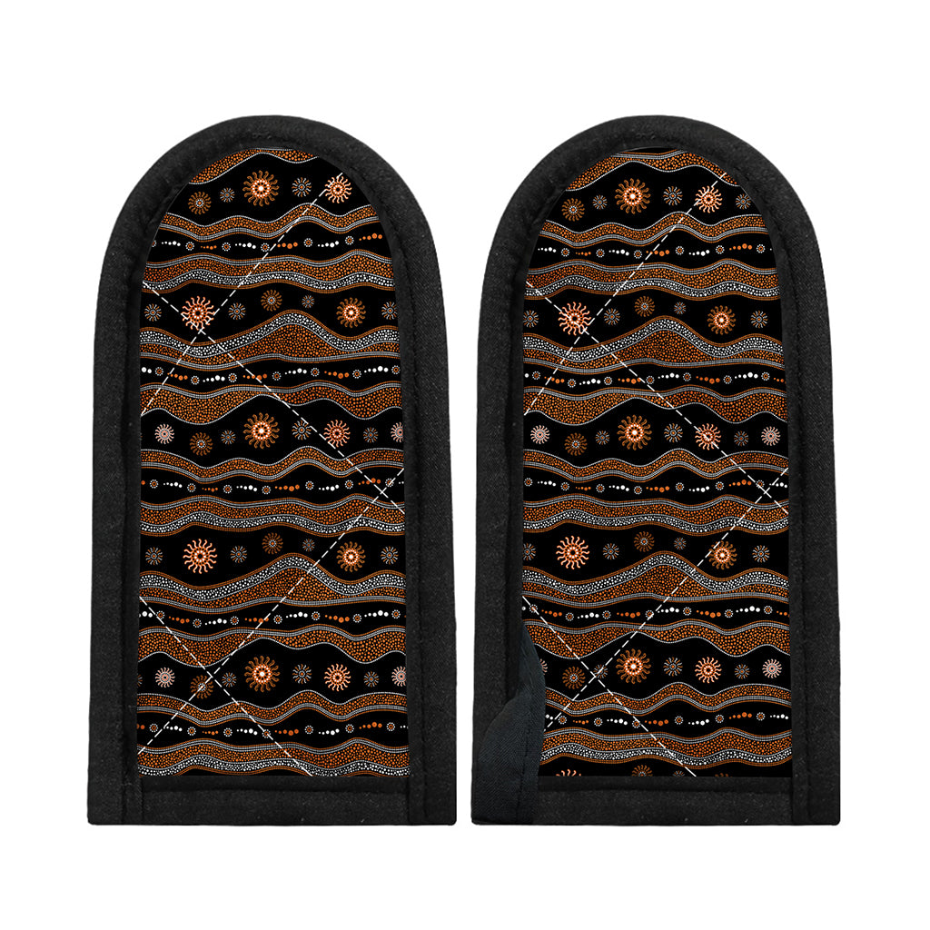 Australian Aboriginal Art Pattern Print Skillet Handle Cover