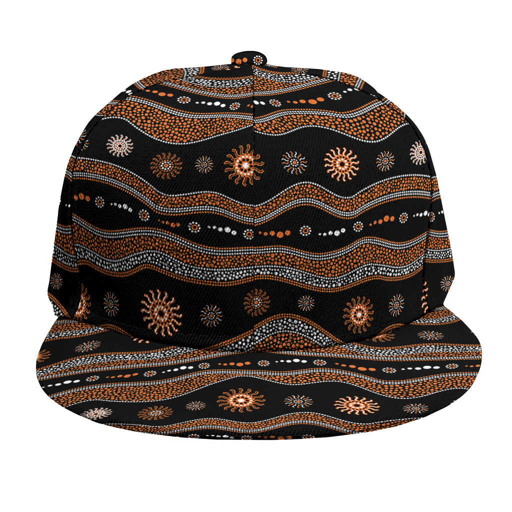 Australian Aboriginal Art Pattern Print Snapback Cap