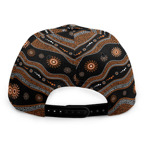 Australian Aboriginal Art Pattern Print Snapback Cap