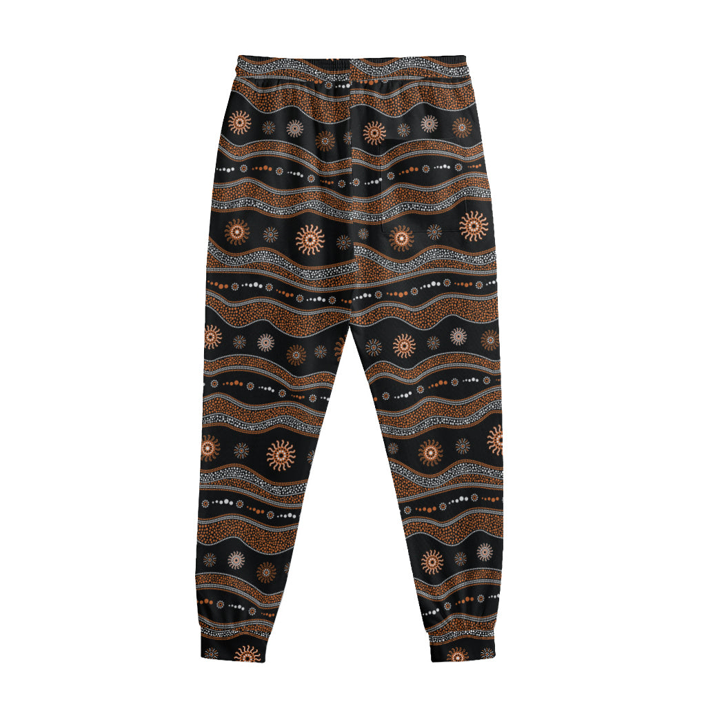 Australian Aboriginal Art Pattern Print Sweatpants