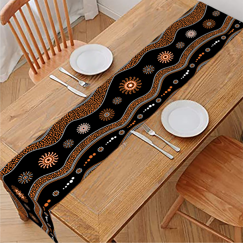 Australian Aboriginal Art Pattern Print Table Runner