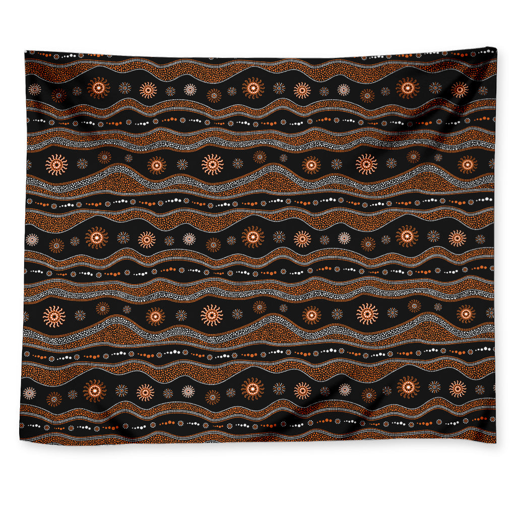Australian Aboriginal Art Pattern Print Tapestry