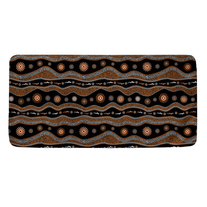 Australian Aboriginal Art Pattern Print Towel