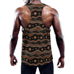 Australian Aboriginal Art Pattern Print Training Tank Top