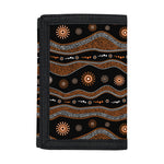 Australian Aboriginal Art Pattern Print Trifold Wallet