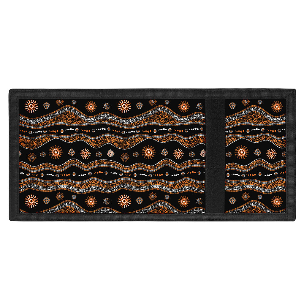 Australian Aboriginal Art Pattern Print Trifold Wallet