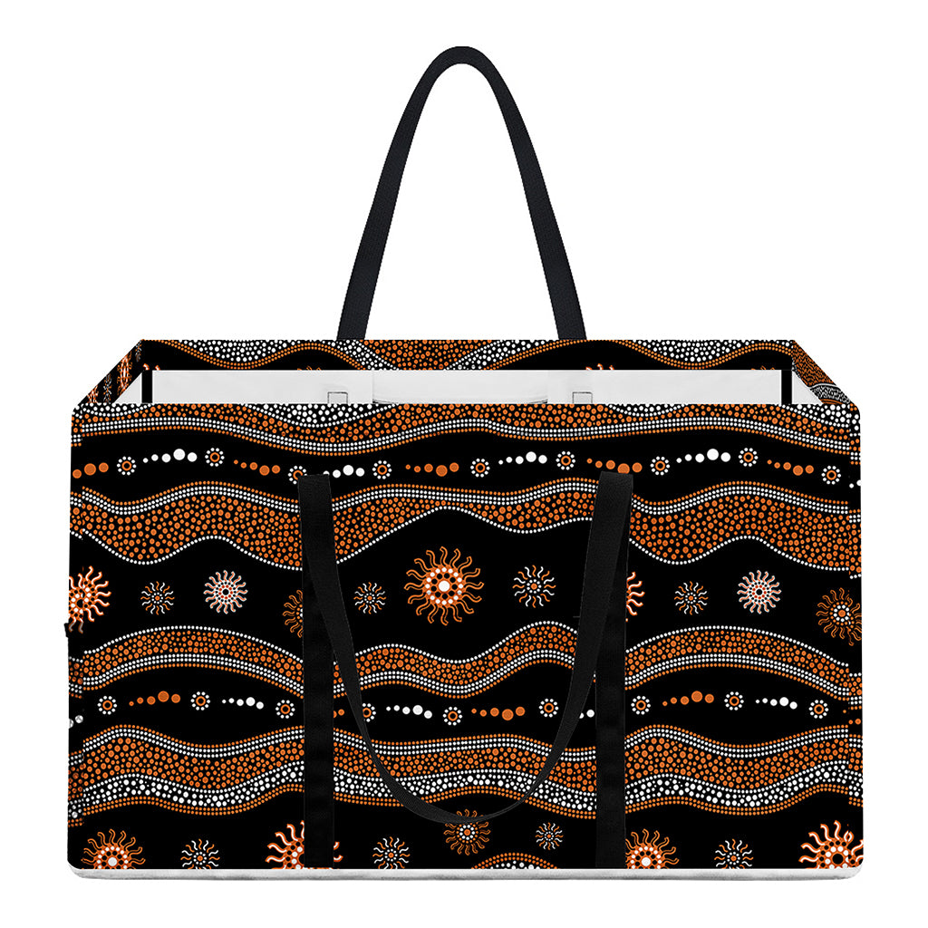 Australian Aboriginal Art Pattern Print Utility Tote Bag